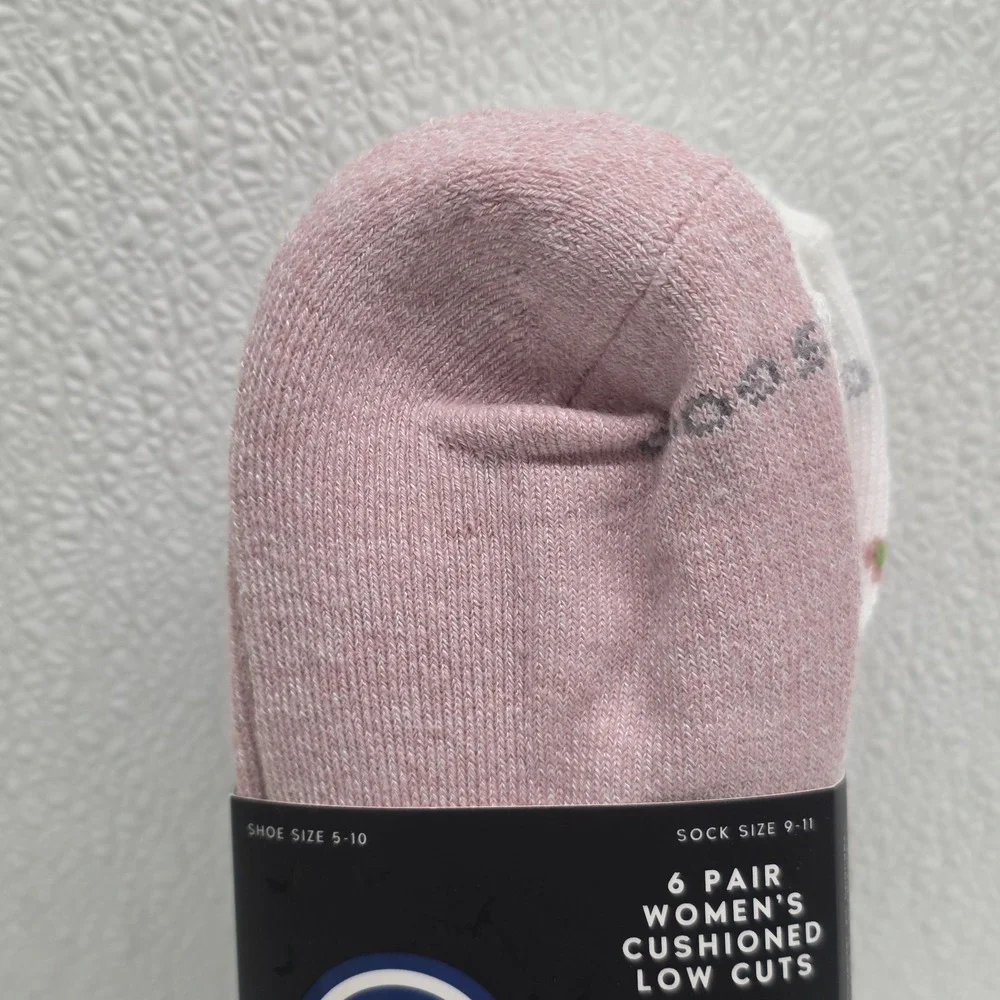 Life is Good Women's Cushioned Low Cut Socks 5 Pairs Size 5-10 Pink Halloween